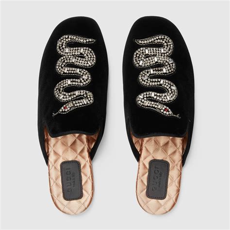 gucci emerald evening slipper with snake|Gucci Livermore Outlet.